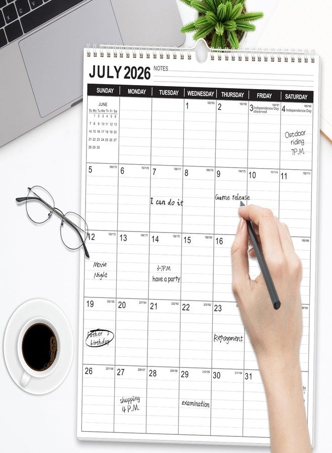 أو موا موا تقويم حائط أوموامو لعام 2026، مقاس 11.5 × 14 بوصة، تقويم حائط عمودي لمدة 18 شهرًا، من يناير 2026 إلى يونيو 2027، مصنوع من ورق سميك ومجلد حلزونيًا، مناسب للمدرسة والمنزل والمكتب والتنظيم. - Image 5