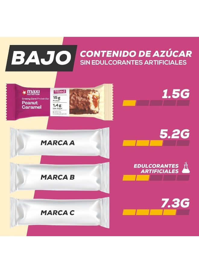 Maxi Nutrition Peanut Caramel Creamy Core Protein Bar  - Image 5