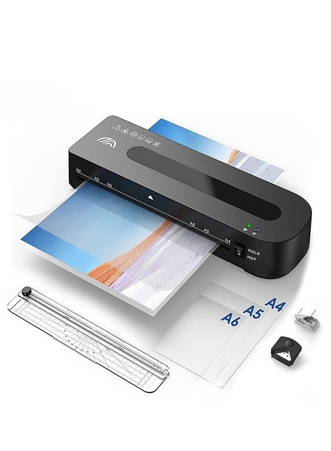 FN A4 Laminator Machine 5 in 1 Thermal Laminatingr for Home Office School Use Quick Warm-Up Paper Trimmer Corner Rounder 30 Laminating Pouches - Image 1