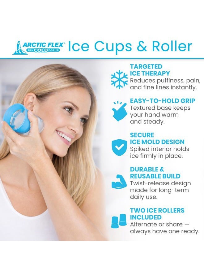 Arctic Flex Ice Cup Cold Therapy Massage Tool Small Reusable And Freezable For Pain Inflammation Sprains Strains For Muscle Spasms Weakness And Stiffness One Size Multi - Image 2