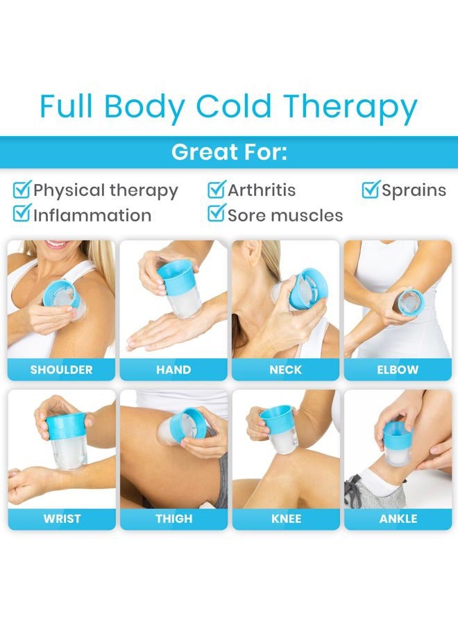 Arctic Flex Ice Cup Cold Therapy Massage Tool Small Reusable And Freezable For Pain Inflammation Sprains Strains For Muscle Spasms Weakness And Stiffness One Size Multi - Image 3