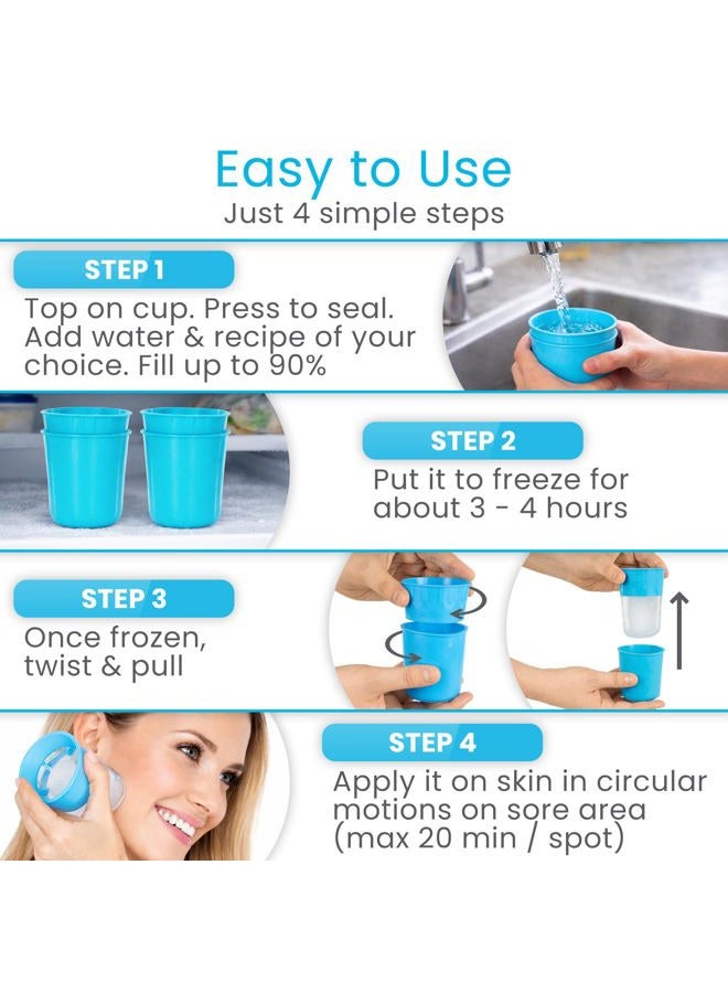 Arctic Flex Ice Cup Cold Therapy Massage Tool Small Reusable And Freezable For Pain Inflammation Sprains Strains For Muscle Spasms Weakness And Stiffness One Size Multi - Image 5