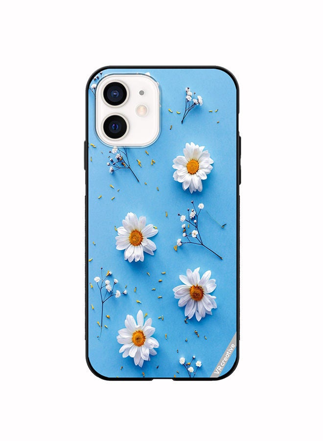 VR CREATIVE Protective Case Cover For Apple iPhone 12 mini Flower Design Multicolour - Image 1