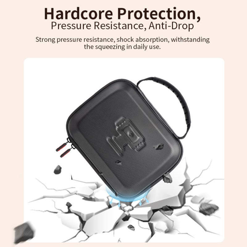 Compact Digital Camera Pouch Premium PU Leather Case for DJI Pocket 3 Equipment - Smooth Double Zipper Portable Protective Bag for Photographers on The Move - Image 3
