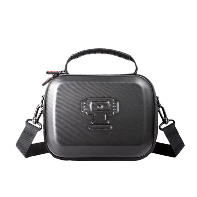 Compact Digital Camera Pouch Premium PU Leather Case for DJI Pocket 3 Equipment - Smooth Double Zipper Portable Protective Bag for Photographers on The Move - Image 1