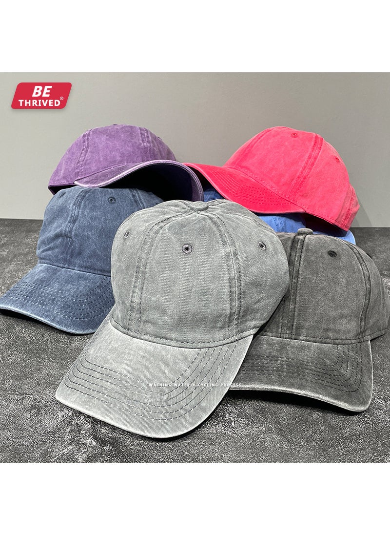 Generic BE Trendy Washed Baseball Cap Retro Red  - Image 4