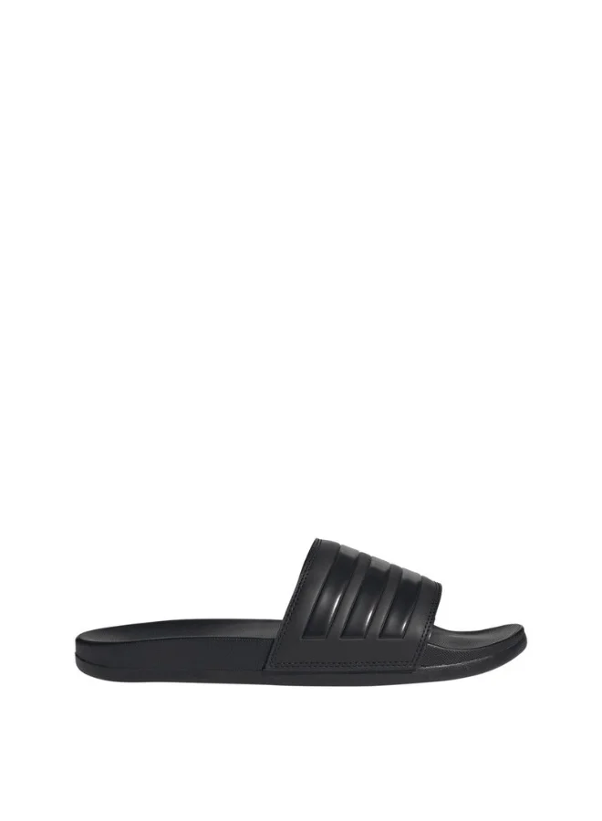 adidas أديداس أديليت كومفورت يو أسود صنادل/شباشب رياضية للجنسين
