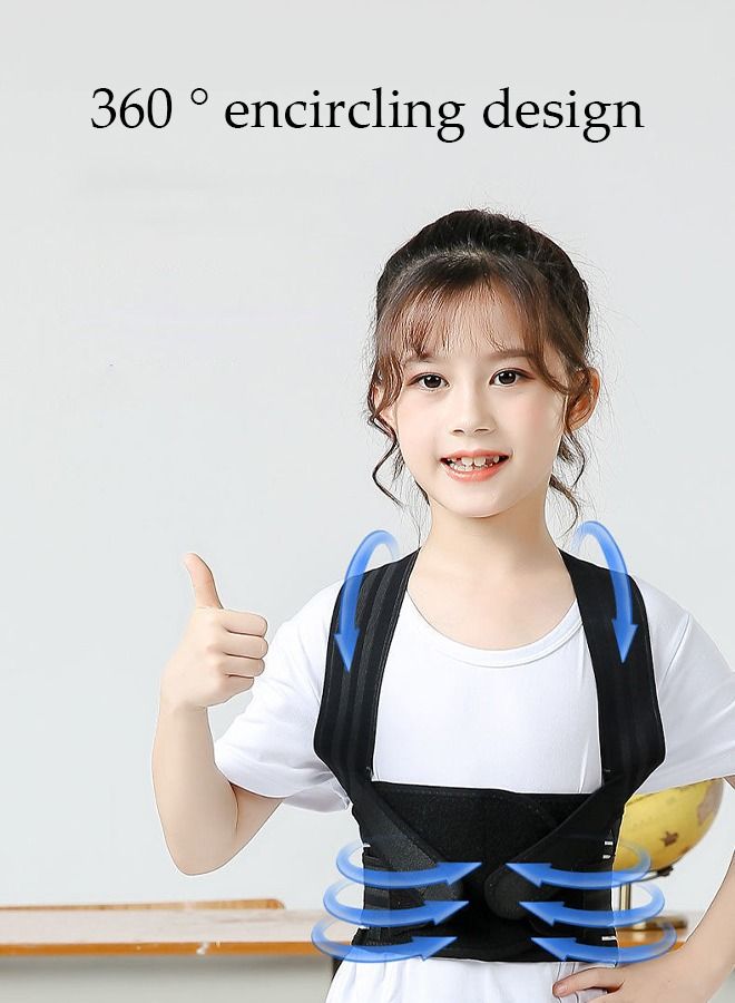 DUNISO Kid's Back Brace Posture Corrector for Girl Boy Children Hunchback Correction Belt Back Spine Support Belt Correcting Hunchback - Image 2