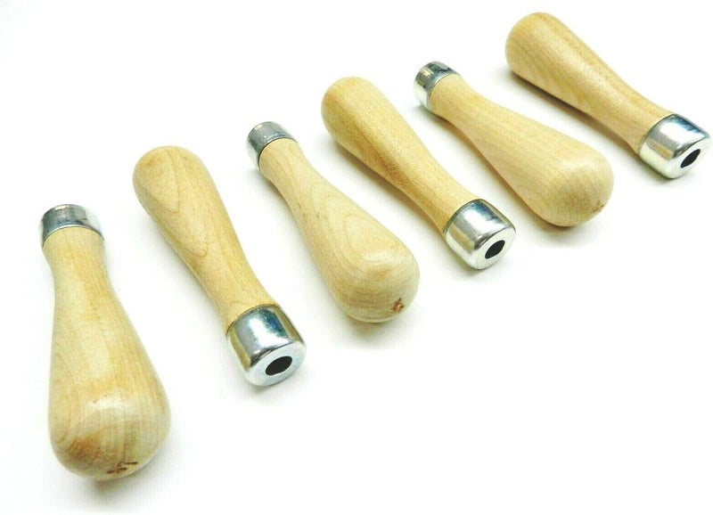 JTS File Handles Lutz Skroo-Zon #4 for 6" Files with Self Threading Insert Set of 6 - Image 2