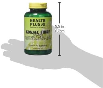 Health Plus Konjac Fibre Powder Glucomannan Slimming and Weight Control Supplement 200g - Image 3