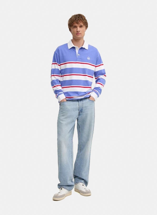 Benetton Striped Polo Shirt  - Image 2