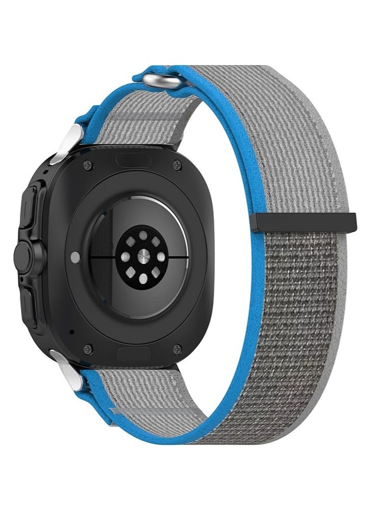 Nylon Replacement Watch Band Compatible with for Apple watch ultra for Women Men, Replacement Wristband Compatible with for Apple watch ultra Smart Watch, Grey and Blue