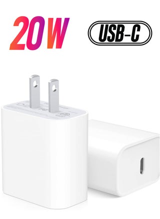 iPhone Fast Charger Block [1 Pack] 20W USB C Wall Charger PD Adapter Compatible with iPhone 14//14 Pro/14 Pro Max/14 Plus/13/12/11/Xs Max/XR/X/SE, iPad Pro/Mini, Galaxy, Google Pixel 5/4/3 and More - pzsku/Z2C33C4B2352C44F25668Z/45/_/1738234173/187fc97d-5046-445d-b23f-0cf03bd066b2