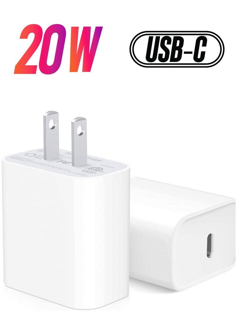 ELTRAZONE - iPhone Fast Charger Block [1 Pack] 20W USB C Wall Charger PD Adapter Compatible with iPhone 14//14 Pro/14 Pro Max/14 Plus/13/12/11/Xs Max/XR/X/SE, iPad Pro/Mini, Galaxy, Google Pixel 5/4/3 and More - Image 1