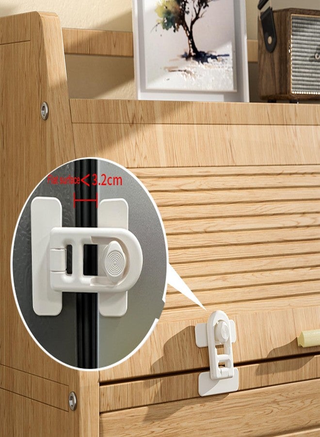 CMINGJ（2 pack） Child Safety Lock for Baby, Child proof Refrigerator Lock, for Fridge, Cabinets, Drawers, Dishwasher, Toilet and Child Safety Cabinet Lock, for Child,Kids and Toddlers, White - Image 5