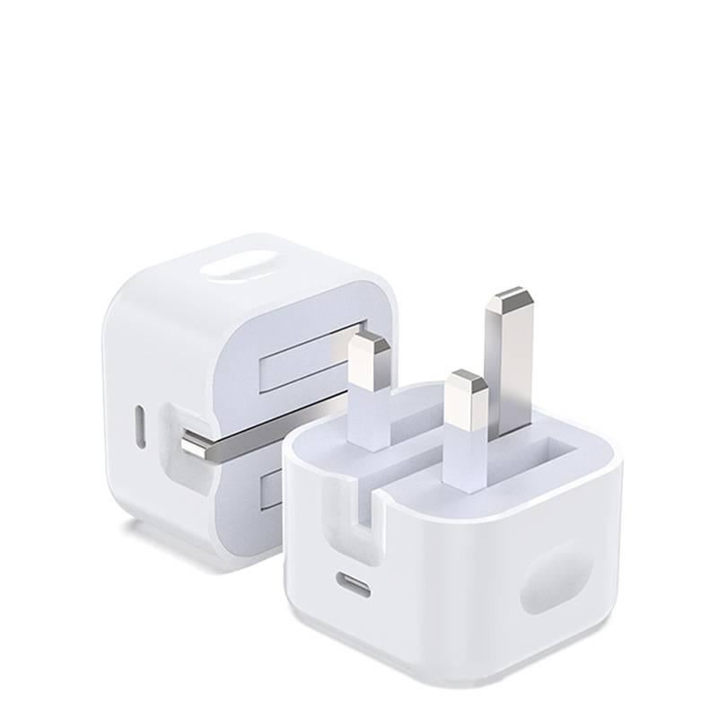 20W Charger Head and Cable End Protector Set with Clear Shell in White with Decorative Design Anti Bend Protection and Daily Cable Care - NADI - Image 3