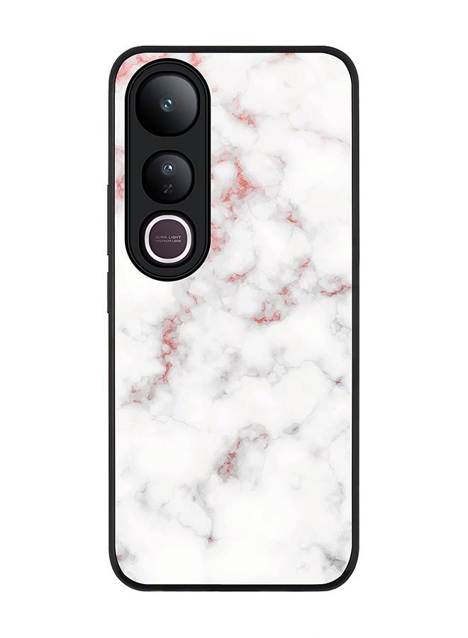 Stylizedd For vivo V50 Lite Case,Slim fit Camera Protection, Shockproof Thin Phone cover  - Marble Print Rose Grey