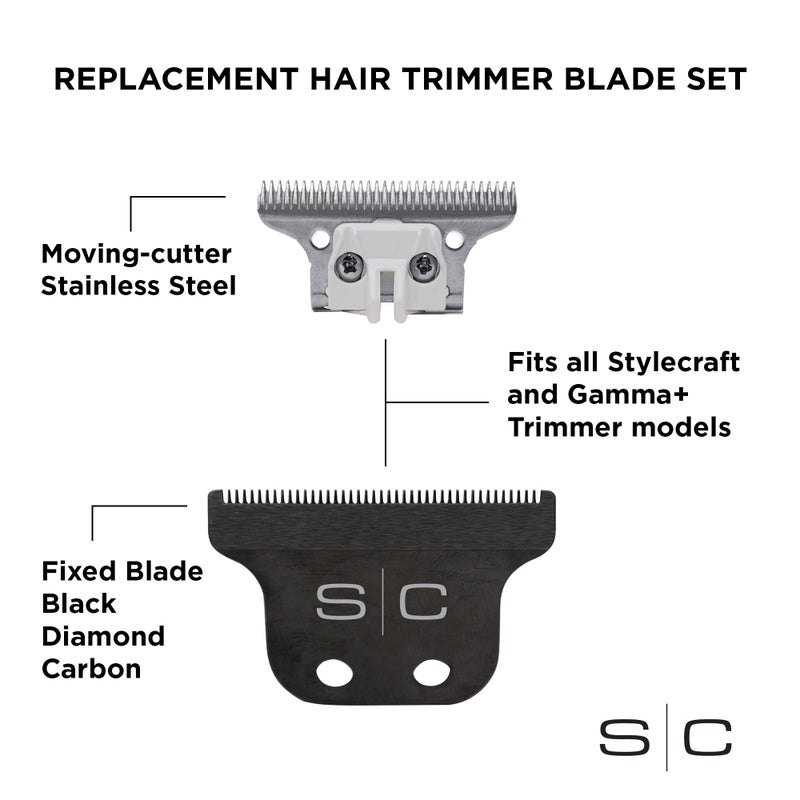ستايل كرافت Trimmer Blade with DLC Fixed Blade u0026 Steel Deep Tooth Cutter (SCAHRBD) - Image 3