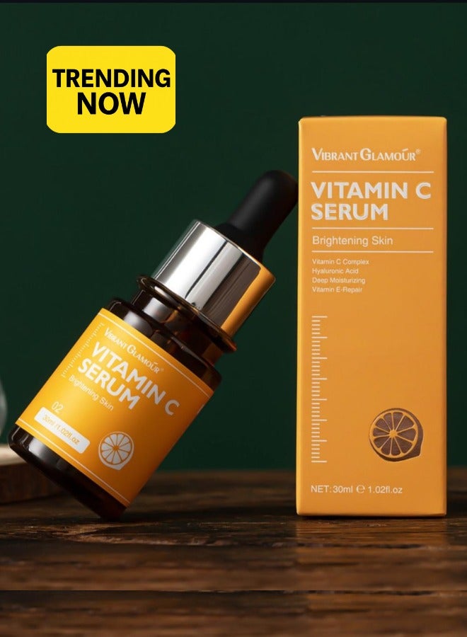 سيروم فيتامين سي 30 مل سيروم للوجه تفتيح ترطيب مضاد للشيخوخة مزيل للبقع الداكنة للعناية بالبشرة للنساء والرجال