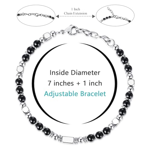 SIUMAL Beaded Bracelets for Women - Silver and Gold Boho Bracelets, Trendy Jewelry Gifts for Lover, Mom, Friends - Image 3