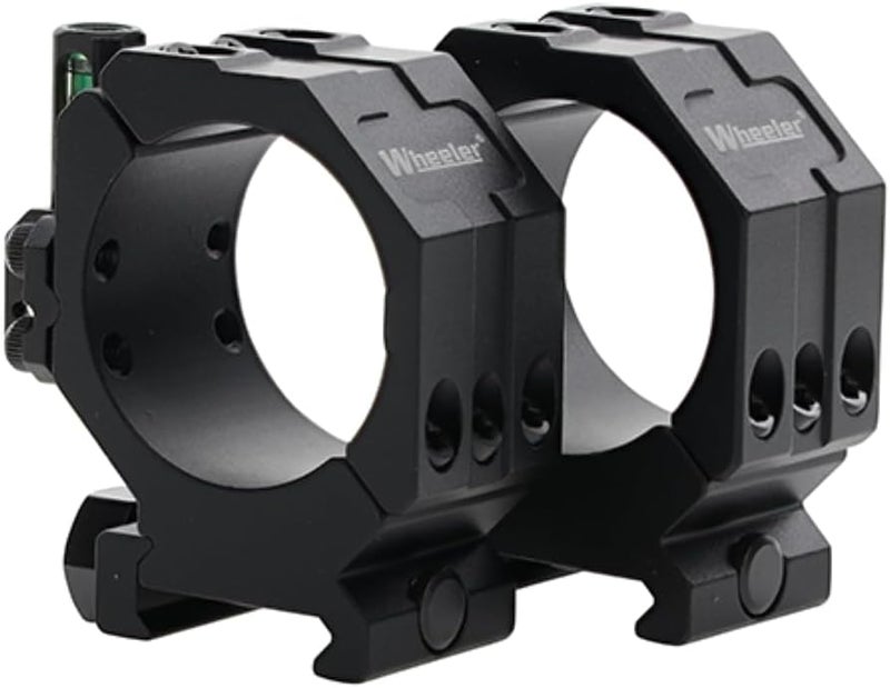 Wheeler 2-Piece Picatinny Rail Scope Rings with Anti-Cant Indicator for Leveling, Shooting - Image 1