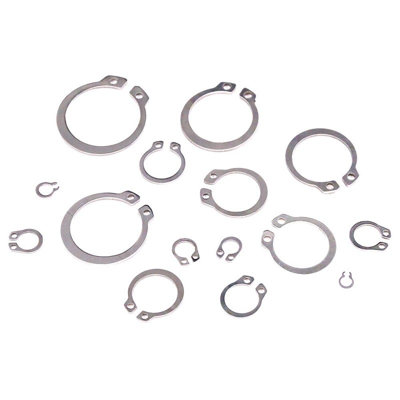 Hilitchi Hilitchi 300-Pcs [15-Size] External Circlip Snap Retaining Clip Ring Assortment Set - 304 Stainless Steel - Image 2