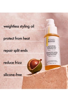 BONDIBOOST BONDIBOOST Rapid Repair Bond Builder + Finishing Oil [1.86 fl oz], Hair Oil for Damaged Hair, Strengthening & Nourishing Formula for Smoother + Healthier + Shinier Results  - Image 3