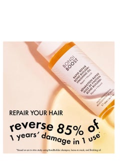 BONDIBOOST BONDIBOOST Rapid Repair Bond Builder + Finishing Oil [1.86 fl oz], Hair Oil for Damaged Hair, Strengthening & Nourishing Formula for Smoother + Healthier + Shinier Results  - Image 4