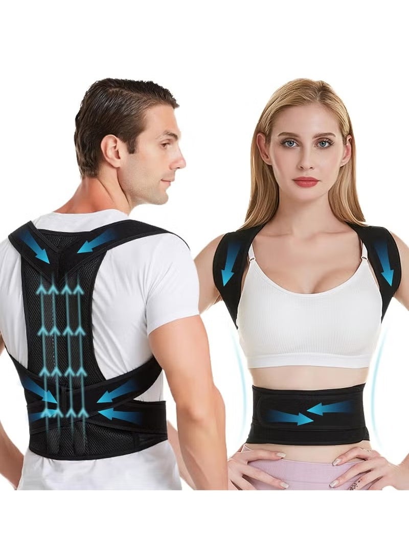 Generic - Back Brace and Posture Corrector for Women and Men Back Straightener Posture Corrector Scoliosis and Hunchback Correction Back Pain Spine Corrector Support Adjustable Posture Trainer - Image 1