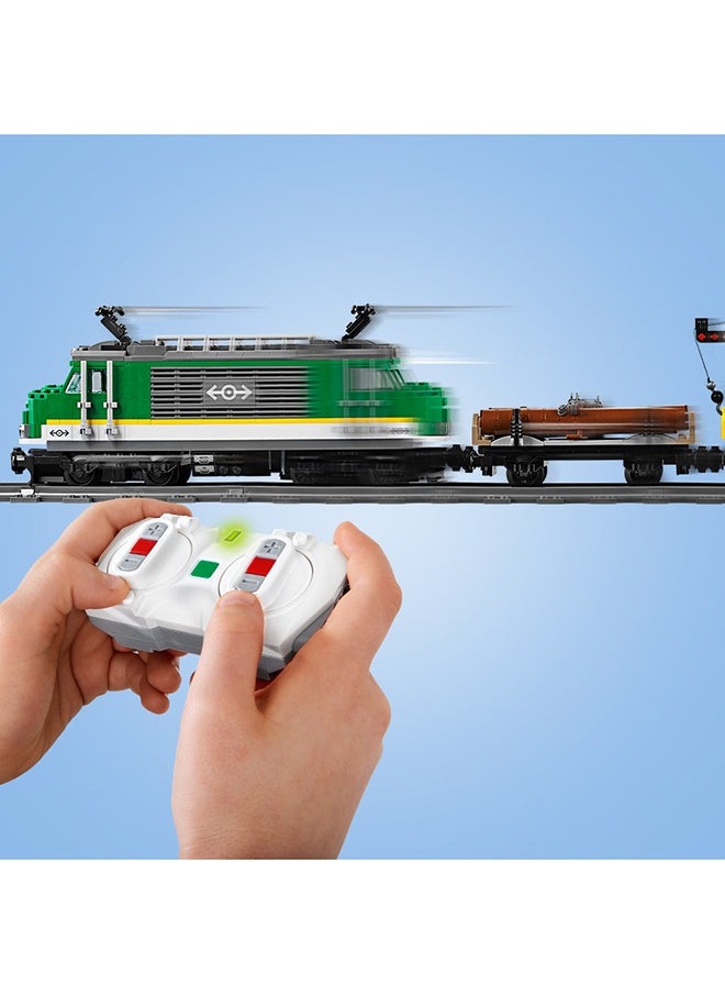 LEGO - قطار شحن المدينة 60198 لعبة للأطفال (1,226 قطعة) - Image 1
