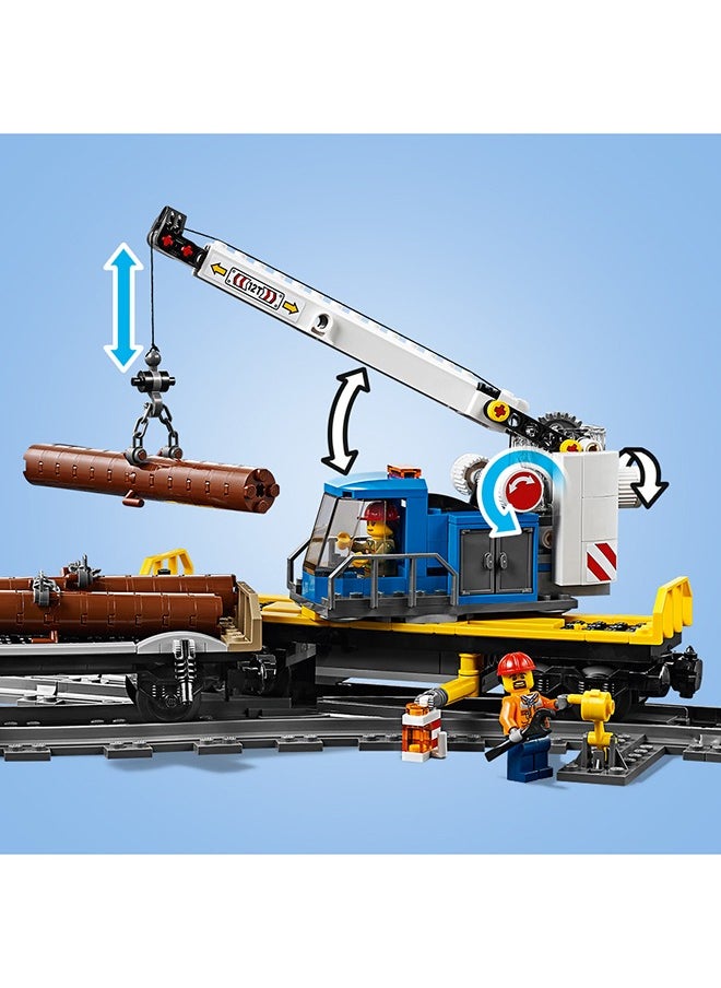 LEGO - قطار شحن المدينة 60198 لعبة للأطفال (1,226 قطعة) - Image 1