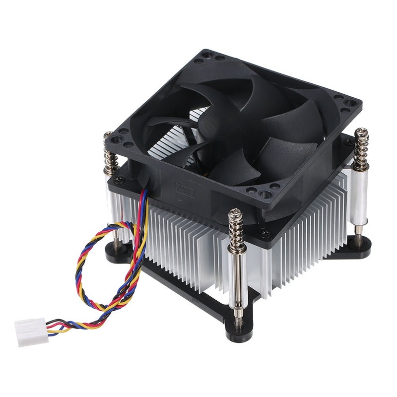CPU Cooler Heatpipe Fans Quiet Heatsink Radiator Supports Intel 1155 1150 1151 PWM Speed Control Thermostat 12V 1.05A for Computer - Image 1