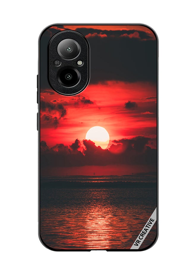 VR CREATIVE Protective Case Cover For Realme C67 4G Loving Sun Design Multicolour - Image 1