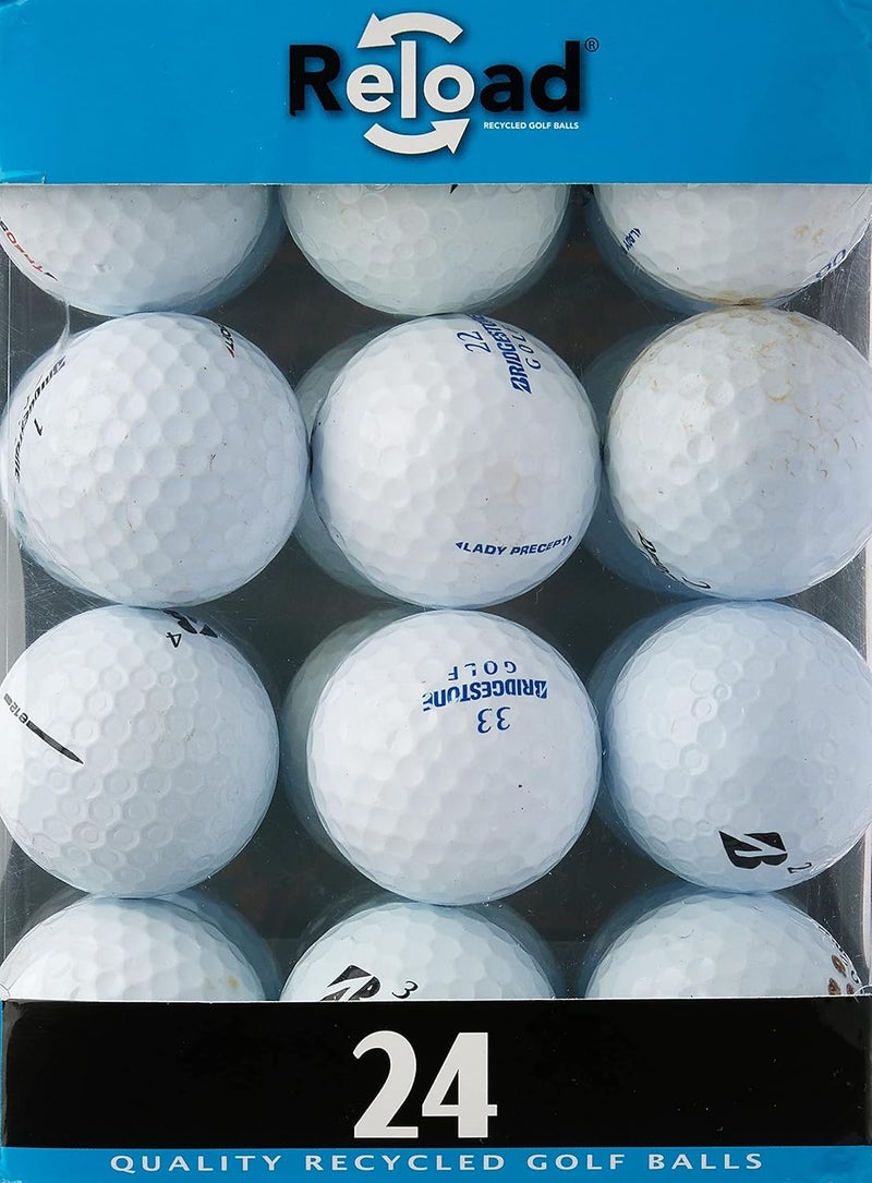 Bridgestone Reload Recycled Golf Balls (24-Pack) of Golf Balls, White - Image 1