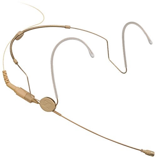 Sennheiser سينهايزر Hsp 2-Ew-3 ميكروفون محمول على الرأس متعدد الاتجاهات (بيج) UHF | طوق رقبة قابل للتعديل وخفيف الوزن | 130 ديسيبل SPL | مقبس EP | مثالي للمرحلة، الخطاب، المسرح، البث والعرض - Image 1