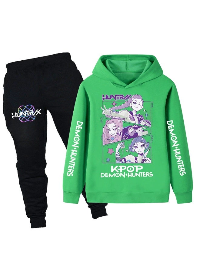 general K-POP: Demon Girl Group Children's Sweatshirt, Hoodie Set, Sweatshirt + Pants - Image 1