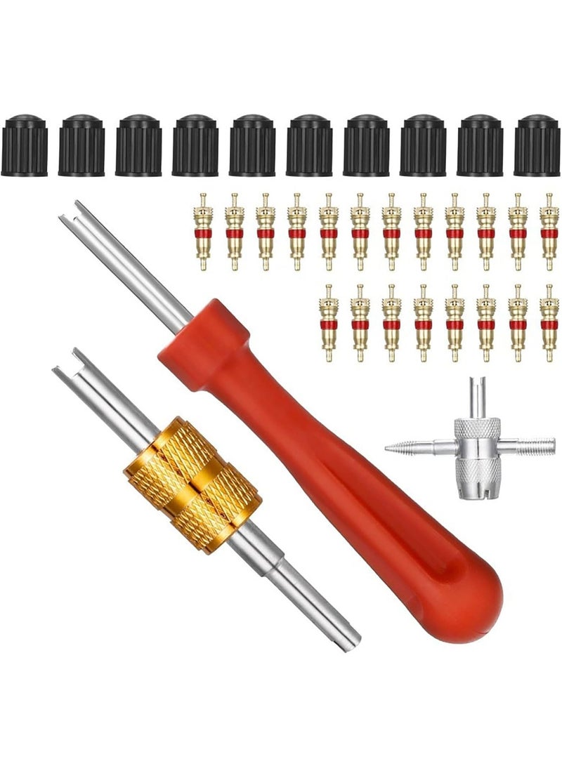 INSIJAM 33-piece Tire Valve Tool Set Valve Core Remover And Installer Universal Automotive Tire Accessory Suitable For Cars Motorcycles And Bicycles - Image 5