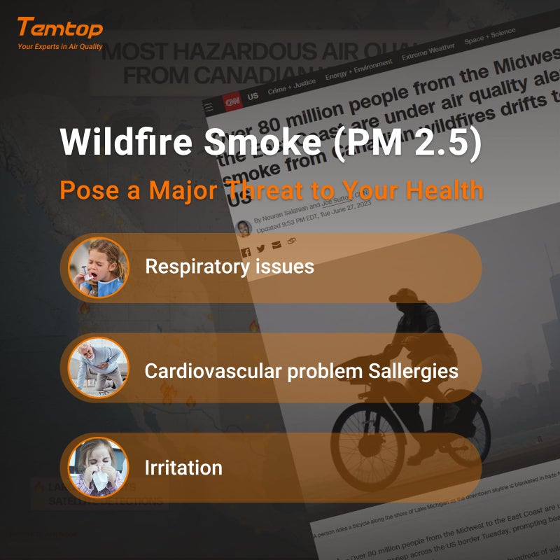 Temtop Temtop PM2.5 Monitor P600, Essential Air Particle Meter PM2.5 PM10 Air Quality Tester for Indoor/Outdoor Air Pollution Detection, Particle-Centric Detector w/Data Histogram Display  - Image 2