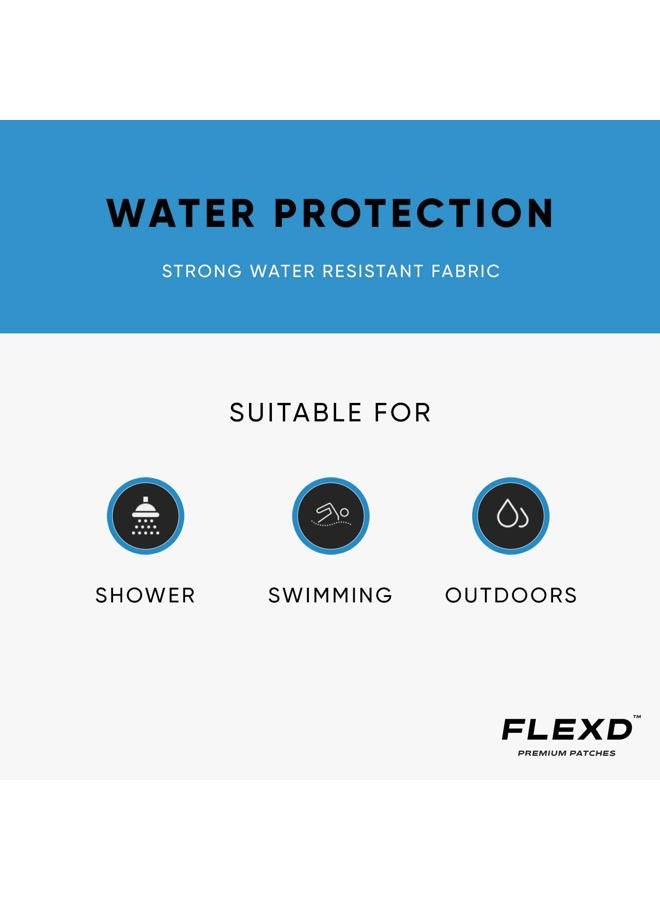 Flexd Libre 3 Sensor Covers Waterproof, Freestyle Adhesive Patches (Pack of 30) Round, Black - Image 4