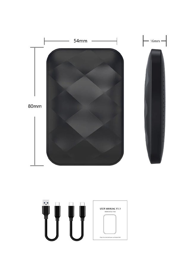 Android 14.0 CarPlay Box Wireless Android Auto, 3-in-1 Car AI Box - Car Adapter Support 5G/2.4G Wifi, Bluetooth 5.0, 4+64G ,Plug And Play