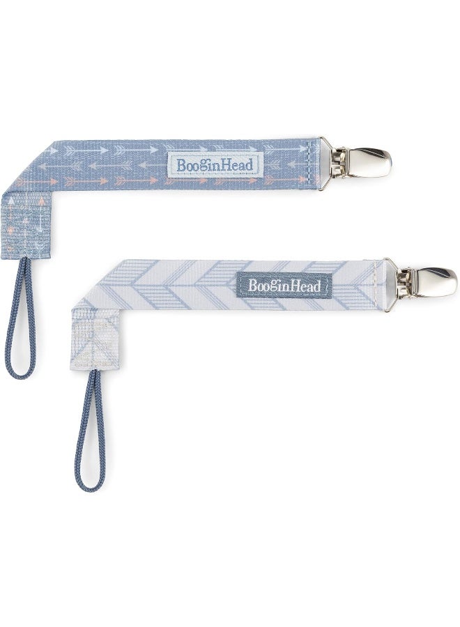 BooginHead by Infantino PaciGrip 2-Pack Pacifier Clips - Image 1