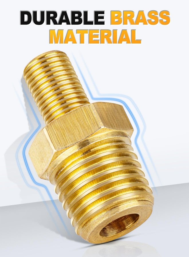 EVOULTES Brass Air Inflator Adapter, 1/4" NPT (M) to Standard Schrader Valve (M), Tire Inflator Connector for Auto Portable Air Compressor/Pump, Air Hose, Air Chuck (2 Packs) - Image 4