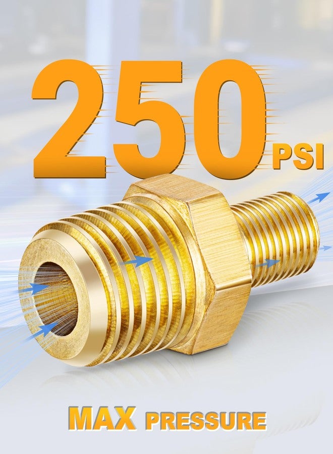 EVOULTES Brass Air Inflator Adapter, 1/4" NPT (M) to Standard Schrader Valve (M), Tire Inflator Connector for Auto Portable Air Compressor/Pump, Air Hose, Air Chuck (2 Packs) - Image 5