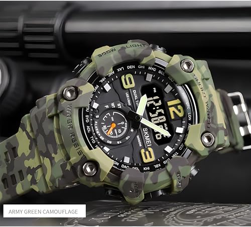 Gosasa Men's Watches Multi Function Military S-Shock Sports Watch LED Digital Waterproof Alarm Watches - Image 3