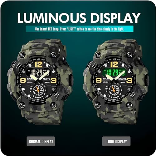 Gosasa Men's Watches Multi Function Military S-Shock Sports Watch LED Digital Waterproof Alarm Watches - Image 4