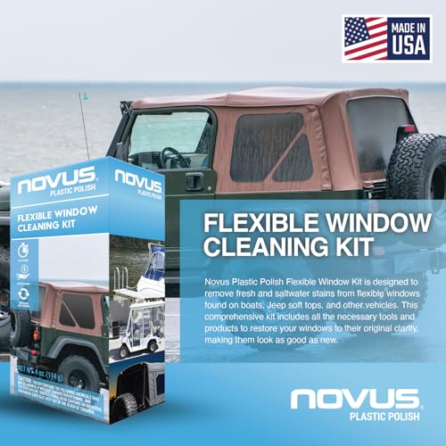 Novus Plastic Polish Flexible Window Kit One 3 Backing Pad for Drill One 3 Green Foam Pad One 3 Black Foam Pad 1 2 Three Polish Mate Wipes One Microfiber Towel - Image 3