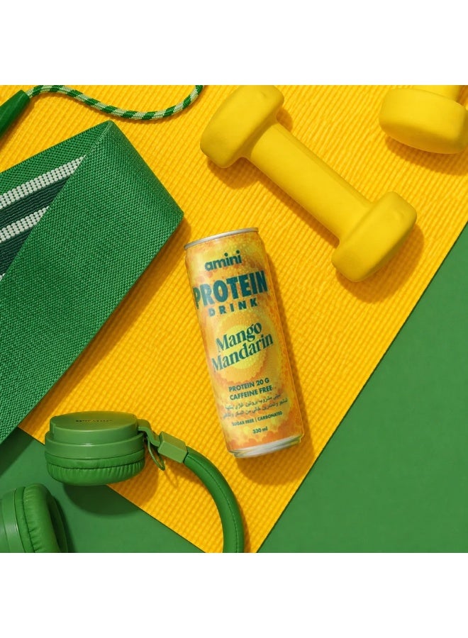 dovember Amini Protein Drink Mango Mandarin Sugar Free 330 * 6 ml - Image 4