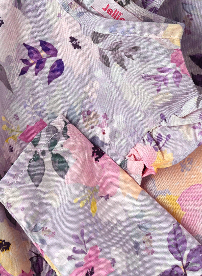 Jelliene Flowy Comfort: Girls' Viscose Long Sleeve Woven Blouse - Image 4