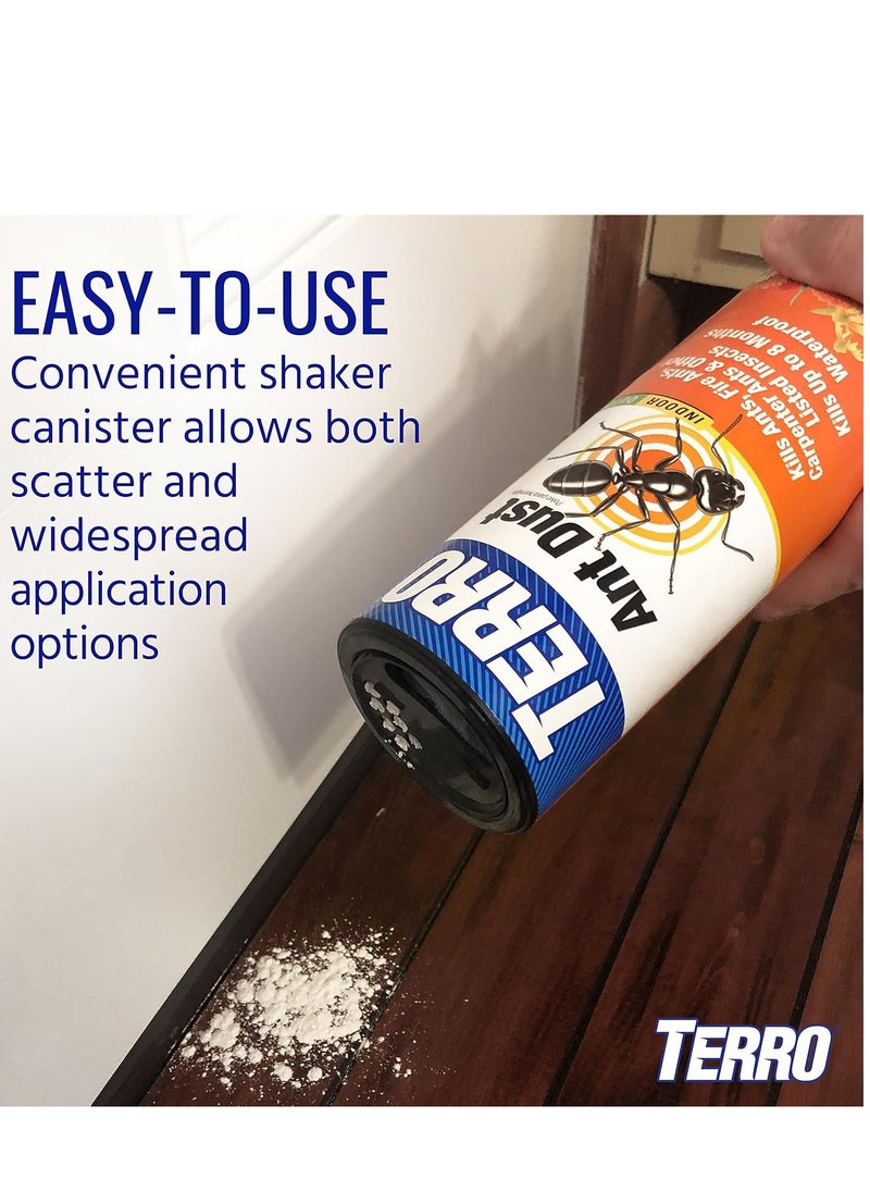 Terro - TERRO T600 ant dust powder killer for indoors and outdoors kills ants fire ants carpenter ants roaches spiders and other insects - Image 1