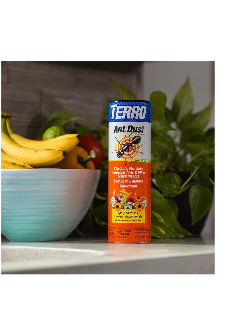 Terro - TERRO T600 ant dust powder killer for indoors and outdoors kills ants fire ants carpenter ants roaches spiders and other insects - Image 1
